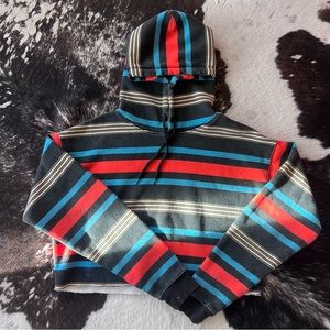 Urban Outfitters Out From Under Striped Cropped Hoodie